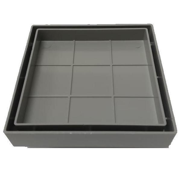 Ralo 10X10 Oculto Seca Piso/ Porcelanato Inteligente Preto - Marwell industrial Imagem de Ralo 10X10 Oculto Seca Piso/ Porcelanato Inteligente Preto