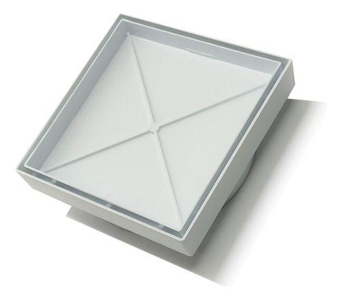 Ralo 15x15 Oculto Seca Piso/ Porcelanato Inteligente Cor Branca - Technox Imagem de Ralo 15x15 Oculto Seca Piso/ Porcelanato Inteligente Cor Branca