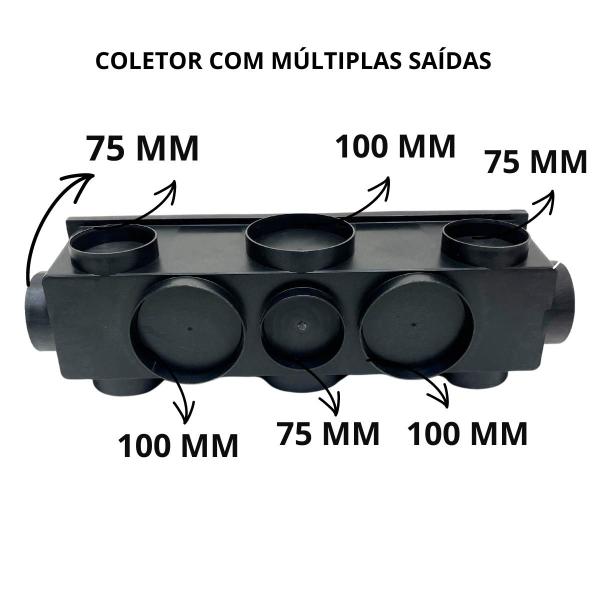 Imagem de Ralo 15x50 Multi Saídas Grelha em Inox 304 Bolinha