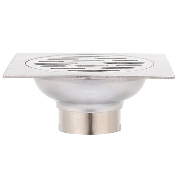 Imagem de Ralo Aço Inox 10x10  Banheiro Lavabo Seguro Resistente Higienico Landeria Quintal