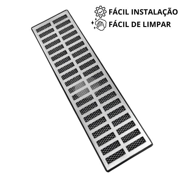 Imagem de Ralo Aluminio 15x50 Saída Fundo 3 polegadas e Tela Anti Insetos