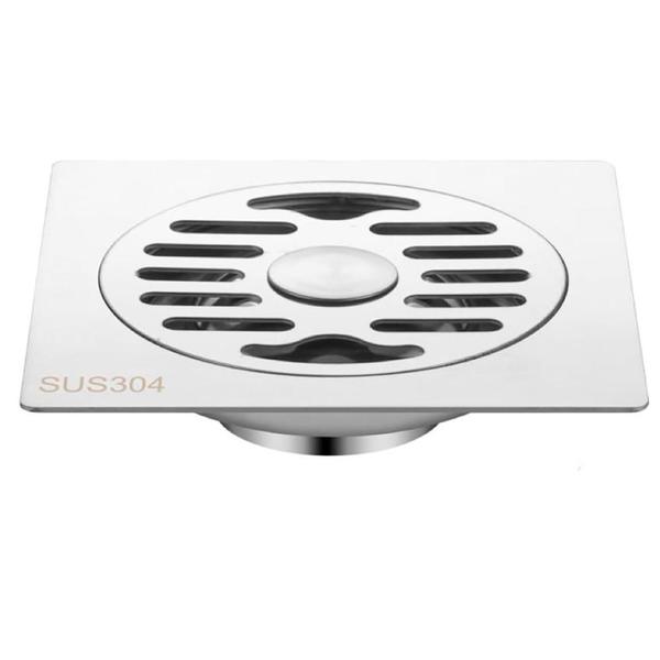 Imagem de Ralo Anti-odor Insetos Quadrado 15 cm Mal Cheiro Aço Inox