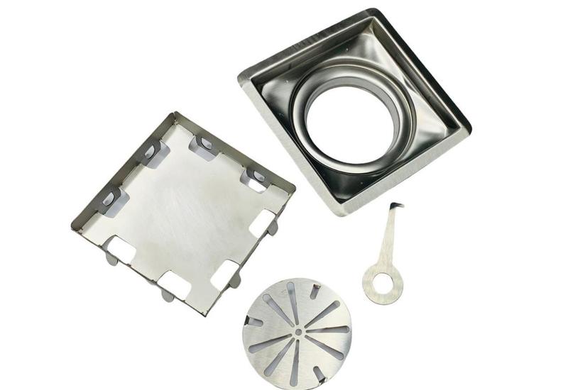 Ralo Banheiro 15X15 Cm - Inox 304 - M1nox Imagem de Ralo Banheiro 15X15 Cm - Inox 304
