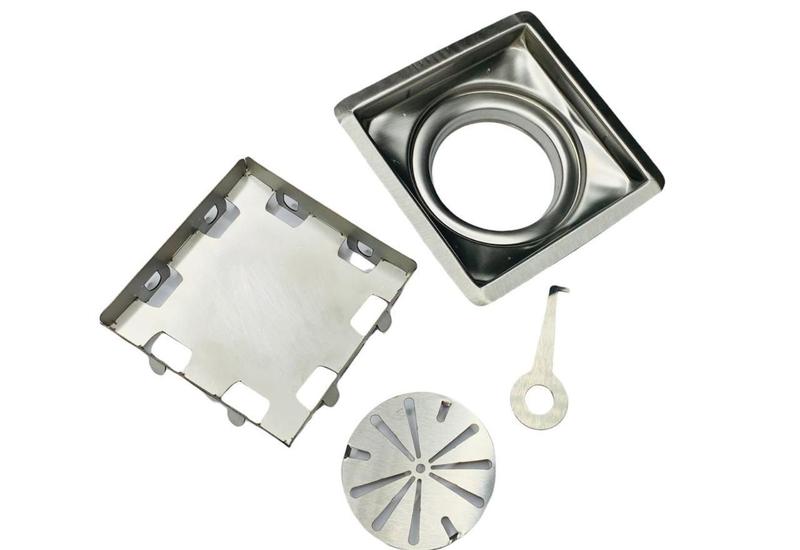 Ralo Banheiro 15X15 Cm - Inox 304 - M1nox Imagem de Ralo Banheiro 15X15 Cm - Inox 304