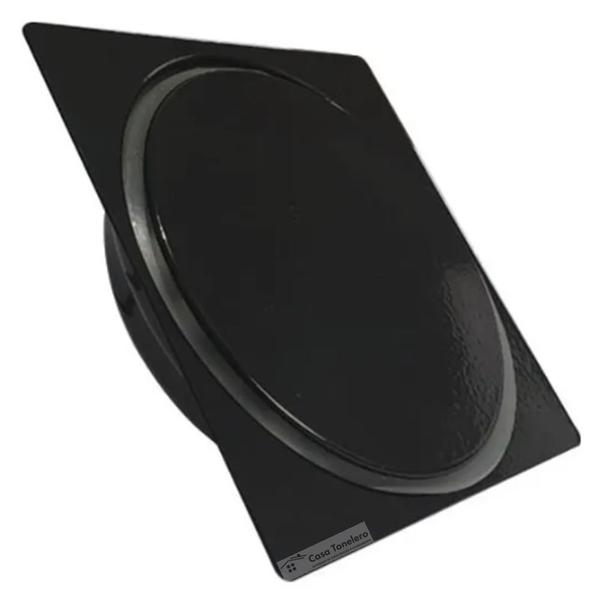 Ralo Click Inteligente Quadrado 10x10 Black Fosco - ZHU Imagem de Ralo Click Inteligente Quadrado 10x10 Black Fosco