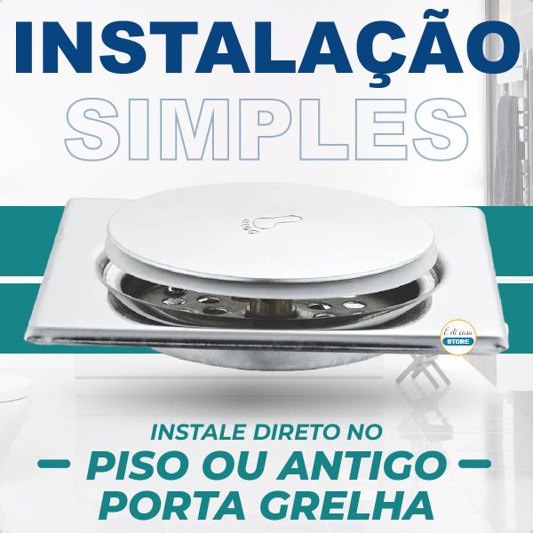 Ralo Click Inteligente Quadrado 15x15 Cm -10x10 Cm De Aço Inox Para Banheiros Anti Odor E Insetos - EDICASA STORE Imagem de Ralo Click Inteligente Quadrado 15x15 Cm -10x10 Cm De Aço Inox Para Banheiros Anti Odor E Insetos