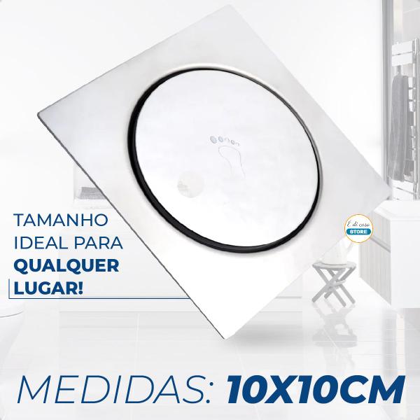 Ralo Click Inteligente Quadrado 15x15 Cm -10x10 Cm De Aço Inox Para Banheiros Anti Odor E Insetos - EDICASA STORE Imagem de Ralo Click Inteligente Quadrado 15x15 Cm -10x10 Cm De Aço Inox Para Banheiros Anti Odor E Insetos