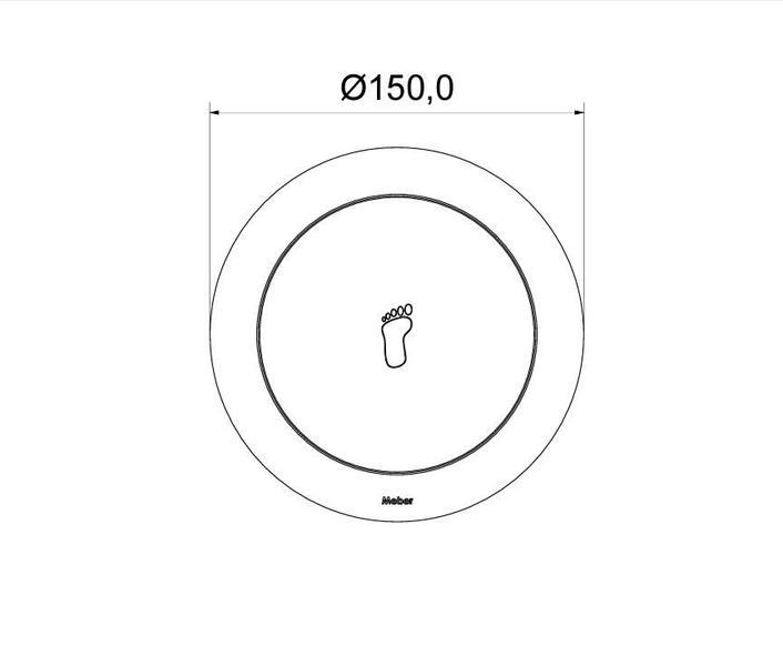 Imagem de Ralo Click Redondo 15cm Inox 304  Preto - Meber