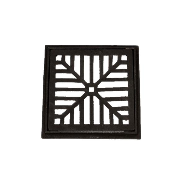 Ralo Com Caixilho de Ferro Fundido Esgoto 30x30cm Leve - FUNDIÇÃO SÃO CRISTOVÃO Imagem de Ralo Com Caixilho de Ferro Fundido Esgoto 30x30cm Leve