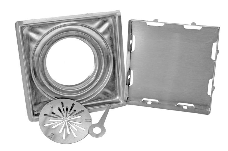 Ralo De Banheiro - 15x15 cm INOX 304 - M1nox Imagem de Ralo De Banheiro - 15x15 cm INOX 304