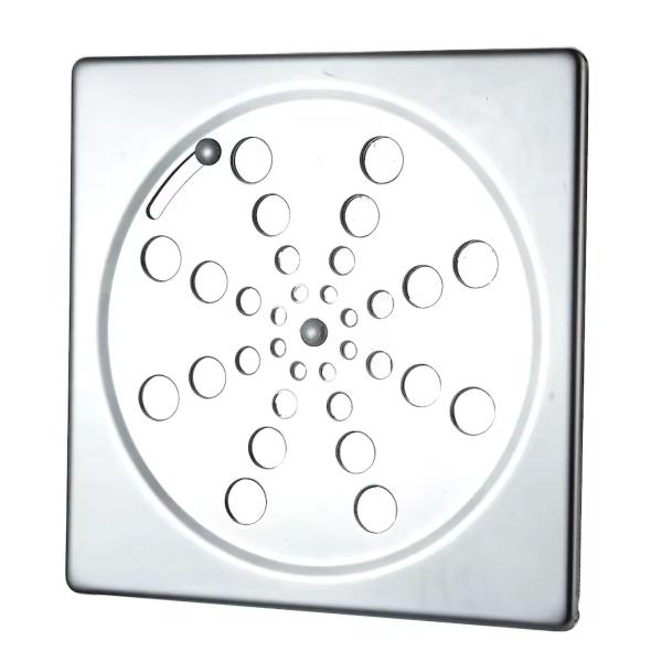 Imagem de Ralo De Banheiro Cromado Inox Lavabo 15x15