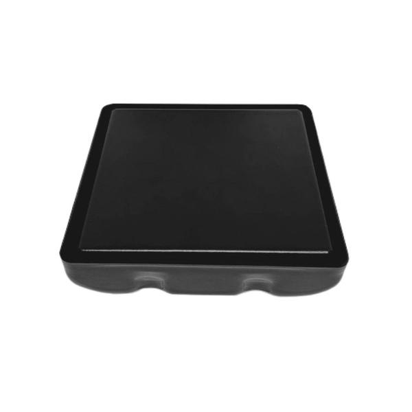 Ralo em metal Square Tampa Oculta Invisivel 10x10 preto - bruno acabamentos Imagem de Ralo em metal Square Tampa Oculta Invisivel 10x10 preto
