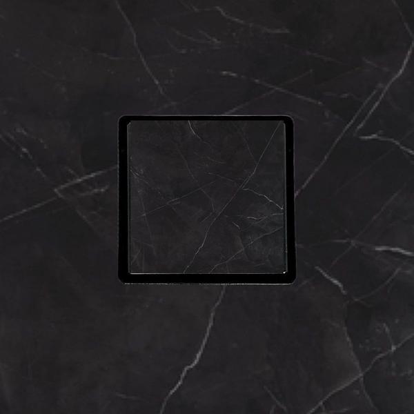 Ralo em metal Square Tampa Oculta Invisivel 10x10 preto - bruno acabamentos Imagem de Ralo em metal Square Tampa Oculta Invisivel 10x10 preto