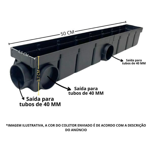 Imagem de Ralo Externo Quintal 6x50 Inox 304 Quadrangular Cocho Branco