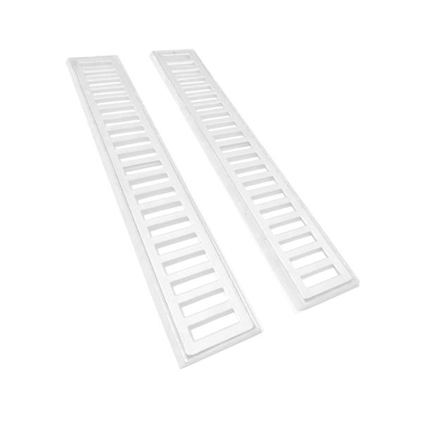 Ralo Grelha 10x100cm Em Ferro Fundido Com Caixilho Branco Brilho - Utildecor Imagem de Ralo Grelha 10x100cm Em Ferro Fundido Com Caixilho Branco Brilho