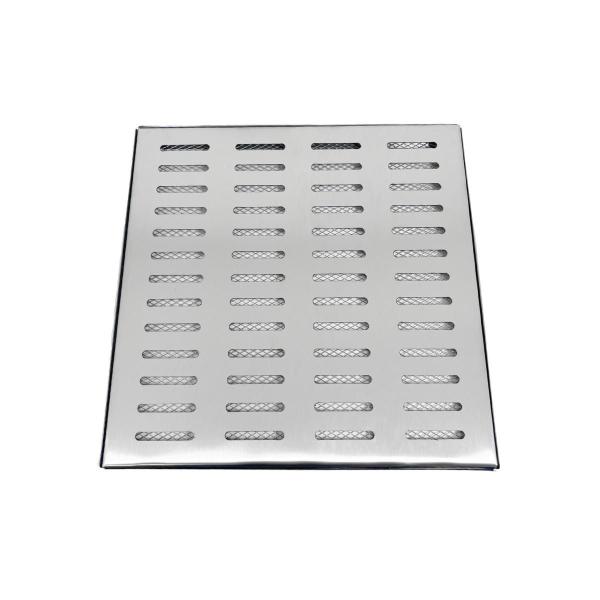 Ralo Grelha Área Externa 40cm x 40cm Inox 304 com Aro e Tela - Ficone & Reis Imagem de Ralo Grelha Área Externa 40cm x 40cm Inox 304 com Aro e Tela