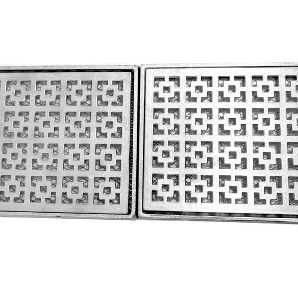 Ralo Grelha Borda Piscina 15x50 Alumínio Dubai com Tela Anti Escorpião - Ficone Reis Imagem de Ralo Grelha Borda Piscina 15x50 Alumínio Dubai com Tela Anti Escorpião