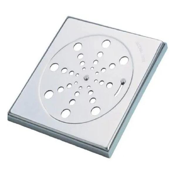 Ralo Grelha Inox Para Banheiro Quadrado 15x15 Com Fecho Del Metais Imagem de Ralo Grelha Inox Para Banheiro Quadrado 15x15 Com Fecho Del Metais