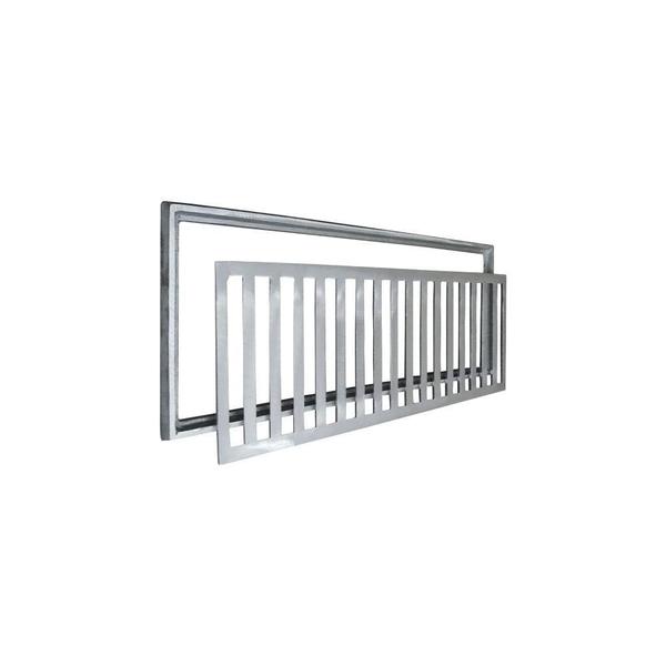 Imagem de Ralo Grelha Linear 10X40 Cm Com Suporte Para Fixação