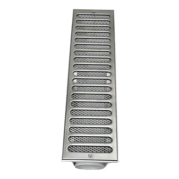 Imagem de Ralo Grelha Linear 15x50 Inox Quintal Br Tela Anti Insetos