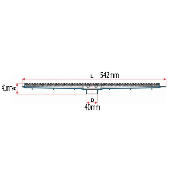 Imagem de Ralo grelha linear tigre 50cm