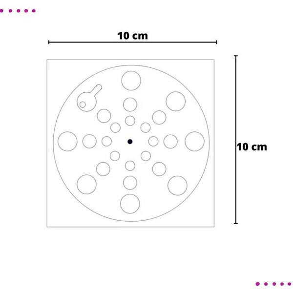 Imagem de Ralo Grelha Tampa Em Inox Quadrado Função Abre E Fecha 10x10