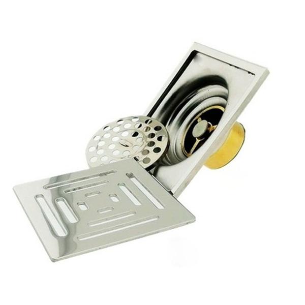 Ralo Inox com Tampa Anti Odor 10X10 Banheiro Lavabo Anti insetos - Compre Desejos Imagem de Ralo Inox com Tampa Anti Odor 10X10 Banheiro Lavabo Anti insetos