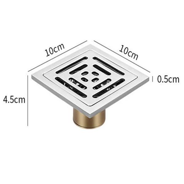 Ralo Inox com Tampa Anti Odor 10X10 Banheiro Lavabo Anti insetos - Compre Desejos Imagem de Ralo Inox com Tampa Anti Odor 10X10 Banheiro Lavabo Anti insetos