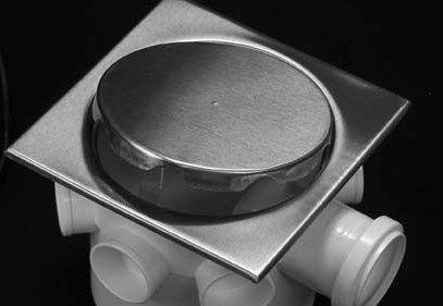 Ralo Inox Elegance Escovado 12,5cm x 12,5cm p/ Cx De 100mm - MOZAIK Imagem de Ralo Inox Elegance Escovado 12,5cm x 12,5cm p/ Cx De 100mm