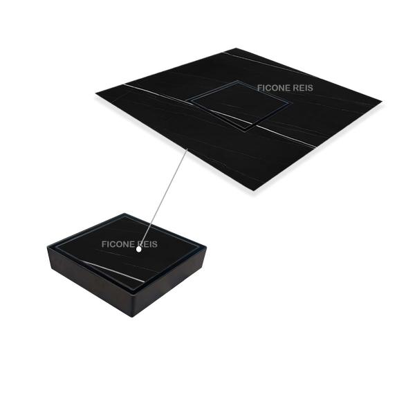 Ralo Invisível 15x15 Banheiro Cola Piso/Porcelanato com Tela Anti Insetos - Ficone Reis Imagem de Ralo Invisível 15x15 Banheiro Cola Piso/Porcelanato com Tela Anti Insetos