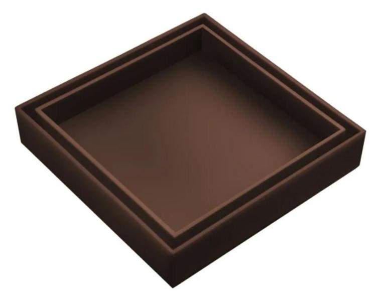 Ralo invisível café com tela 15 x 15cm - Ralos Imagem de Ralo invisível café com tela 15 x 15cm