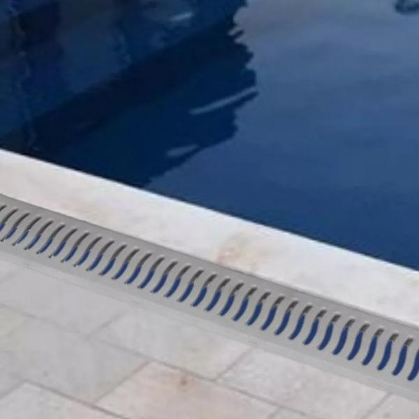 Ralo Linear 100x14,5 Coleta Agua Pluvial Para Garagem - Roma Imagem de Ralo Linear 100x14,5 Coleta Agua Pluvial Para Garagem