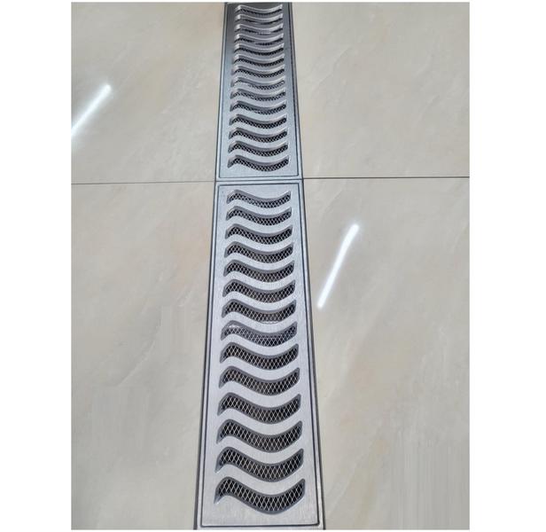 Ralo Linear 15x200cm Elite Em Alumínio Reforçado Com Aro De fixação e Tela Anti inseto (kit 4 ralos de 50cm) - Znubi Grelhas & Cia Imagem de Ralo Linear 15x200cm Elite Em Alumínio Reforçado Com Aro De fixação e Tela Anti inseto (kit 4 ralos de 50cm)