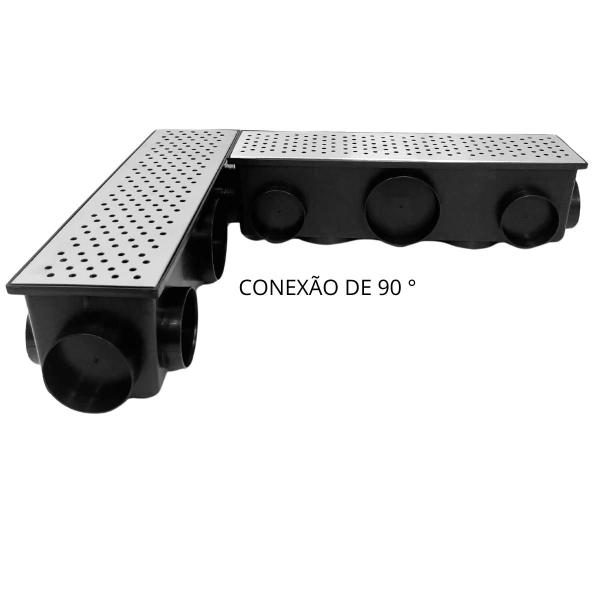 Imagem de Ralo Linear 15x50 Anti Escorpião Inox Bolinha 11 saídas