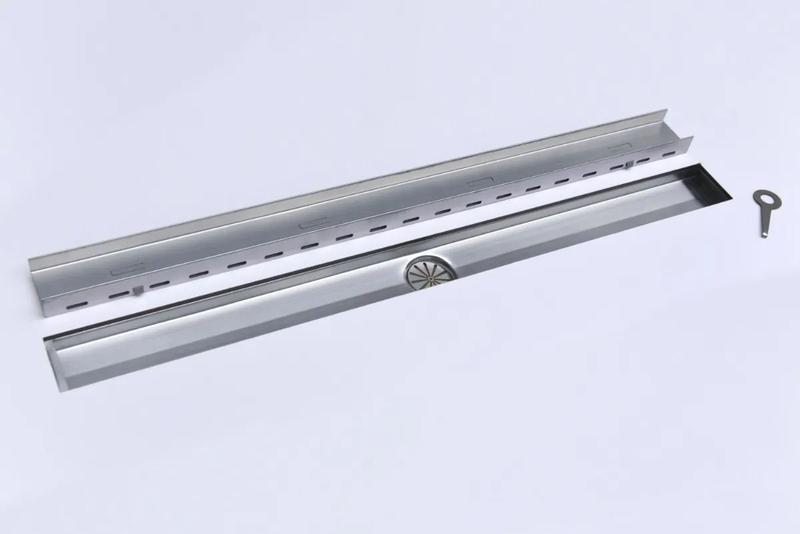 Imagem de Ralo linear 40 cm com saida central M.INOX