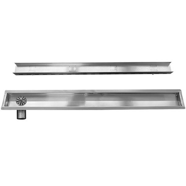 Imagem de Ralo linear 50 cm com saida lateral horizontal esquerda