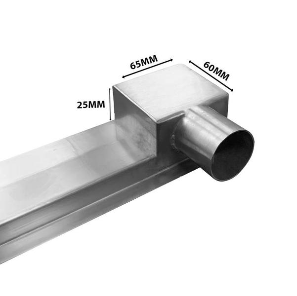 Imagem de Ralo linear 60 cm com saida lateral horizontal central