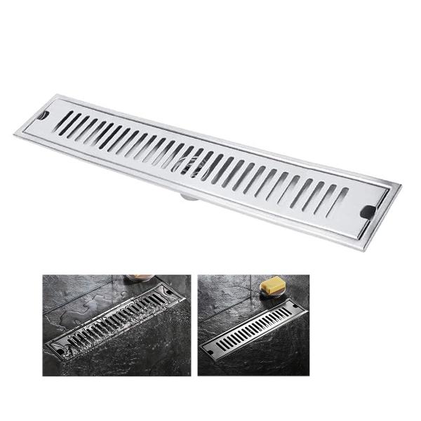 Ralo Linear 60cm Inox Banheiro Area Externa Anti Odor Anti Inseto Lavabo Quintal Jardim Seguro Resistente - AB.MIDIA Imagem de Ralo Linear 60cm Inox Banheiro Area Externa Anti Odor Anti Inseto Lavabo Quintal Jardim Seguro Resistente