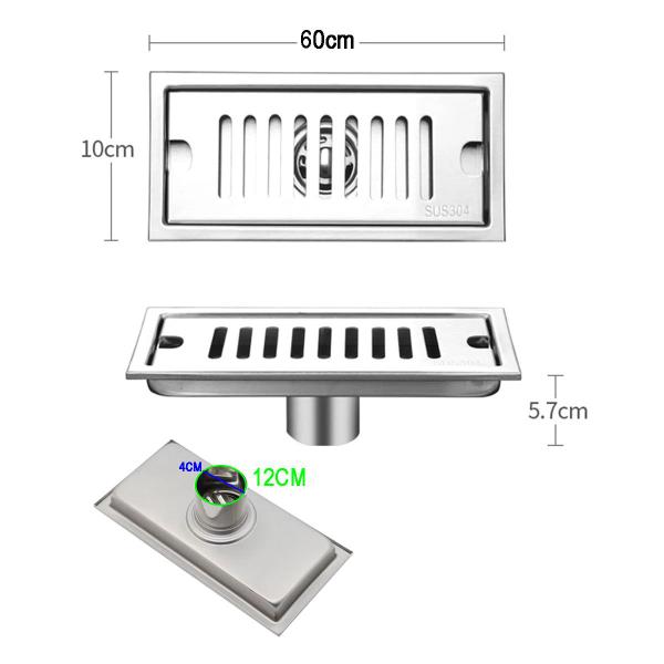 Ralo Linear 60cm Inox Banheiro Area Externa Anti Odor Anti Inseto Lavabo Quintal Jardim Seguro Resistente - AB.MIDIA Imagem de Ralo Linear 60cm Inox Banheiro Area Externa Anti Odor Anti Inseto Lavabo Quintal Jardim Seguro Resistente