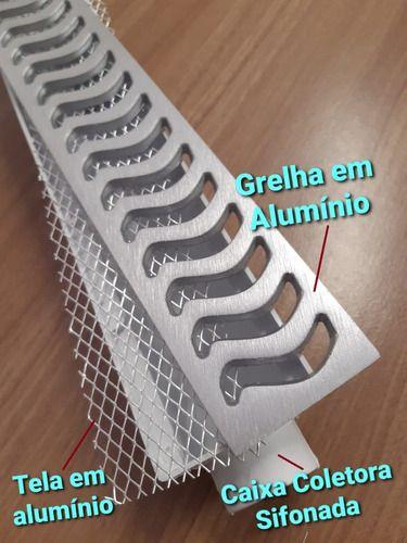 Imagem de Ralo Linear 6cm X 50cm Com Caixa Coletora Saída Linear