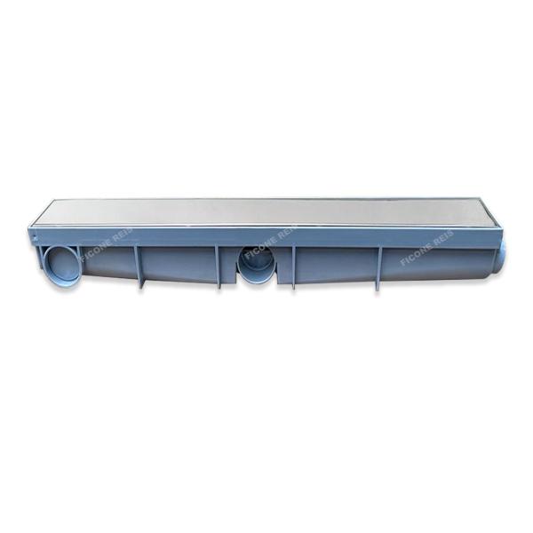 Imagem de Ralo Linear 6x50 Inox modelo Oculta Coletor Cinza Sequencial Saídas de 40mm