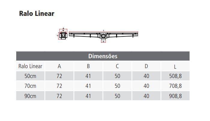 Imagem de Ralo Linear 90cm Grelha BRANCA Tigre