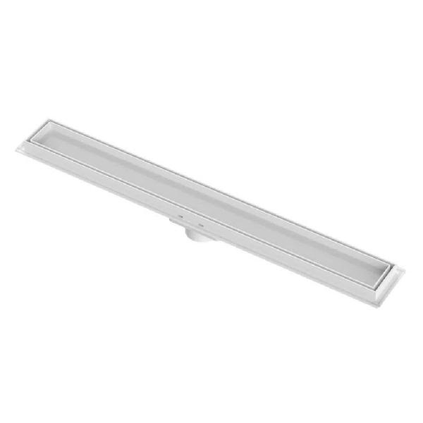 Ralo Linear Com Tampa Oculta Tigre 50 Cm Branco - 50 CM Imagem de Ralo Linear Com Tampa Oculta Tigre 50 Cm Branco - 50 CM