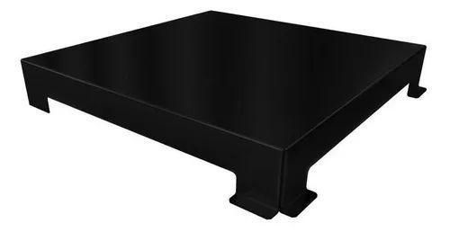 Imagem de Ralo Linear Elleve Square Tampa Inox Black Matte 15x15 Cm