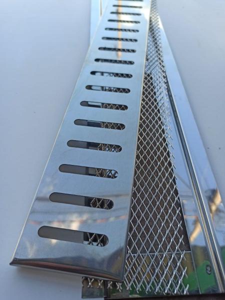 Ralo Linear Inox 10cm x 50cm com aro e Tela Anti Insetos - Ficone Decor Imagem de Ralo Linear Inox 10cm x 50cm com aro e Tela Anti Insetos - Ficone Decor