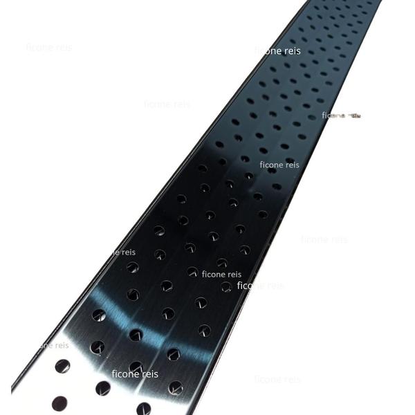 Ralo Linear Inox 304 modelo 7x50 concova com aro e Tela Anti Insetos Borda Piscina Varanda ( 7,5cm x 50cm) Ficone Reis Imagem de Ralo Linear Inox 304 modelo 7x50 concova com aro e Tela Anti Insetos Borda Piscina Varanda ( 7,5cm x 50cm) Ficone Reis