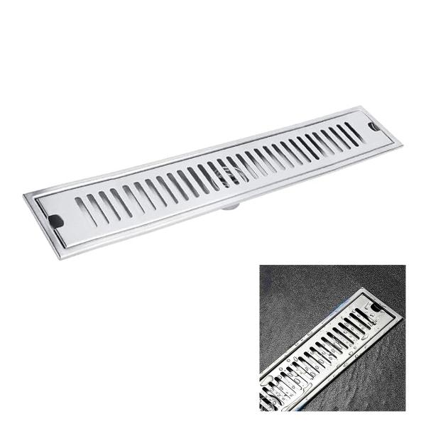 Imagem de Ralo Linear Inox 50cm Banheiro Area Externa Anti Odor Anti Inseto Seguro Resistente Lavabo Quintal