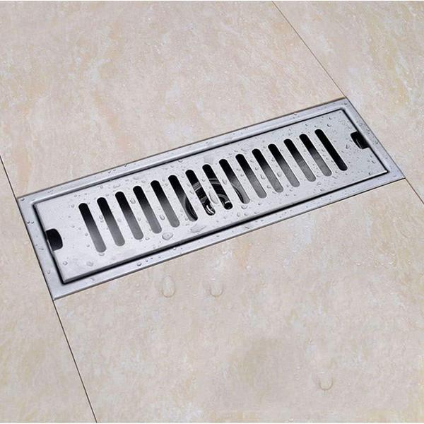 Imagem de Ralo Linear Inox 50cm Banheiro Area Externa Lavabo Piscina Quintal Anti Odor Anti Inseto Higienico Resistente