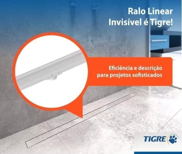 Imagem de Ralo Linear Invisível 90cm Pvc Branco - Tigre