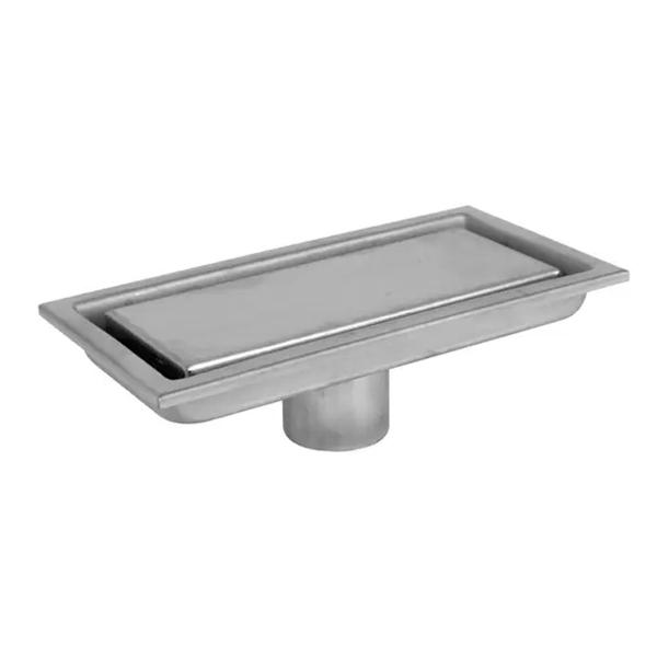 Imagem de Ralo Linear Oculto 20cm Invisivel Aço Inox Anti Odor Anti Inseto Banheiro Lavabo Resistente Seguro Higienico